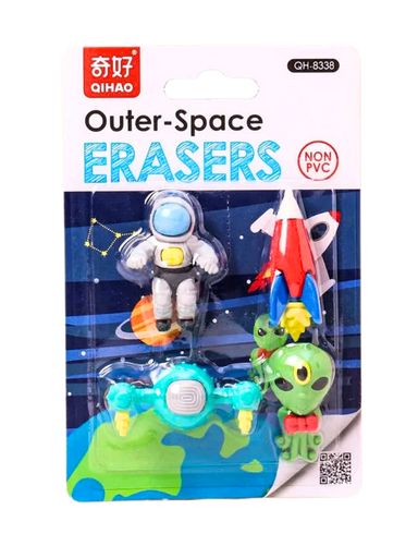 Astronaut Eraser Pack