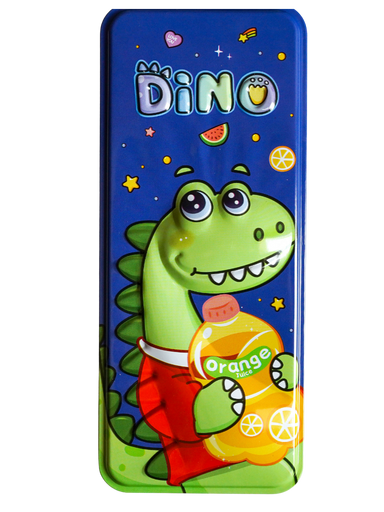 Dinosaur Metal Pencil Box