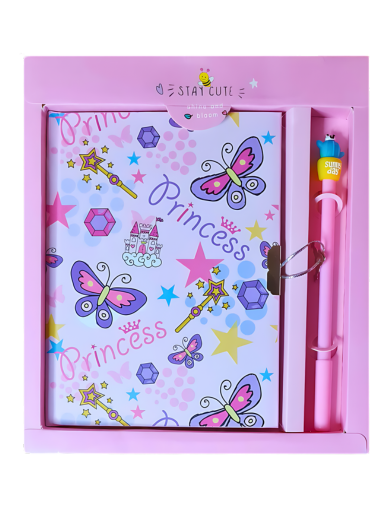 Princess Lock Diary Set